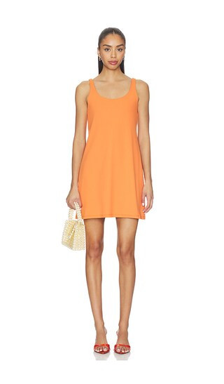 Susana Monaco Low Tank Shift Dress in Orange. - size XS | Revolve Clothing (Global)