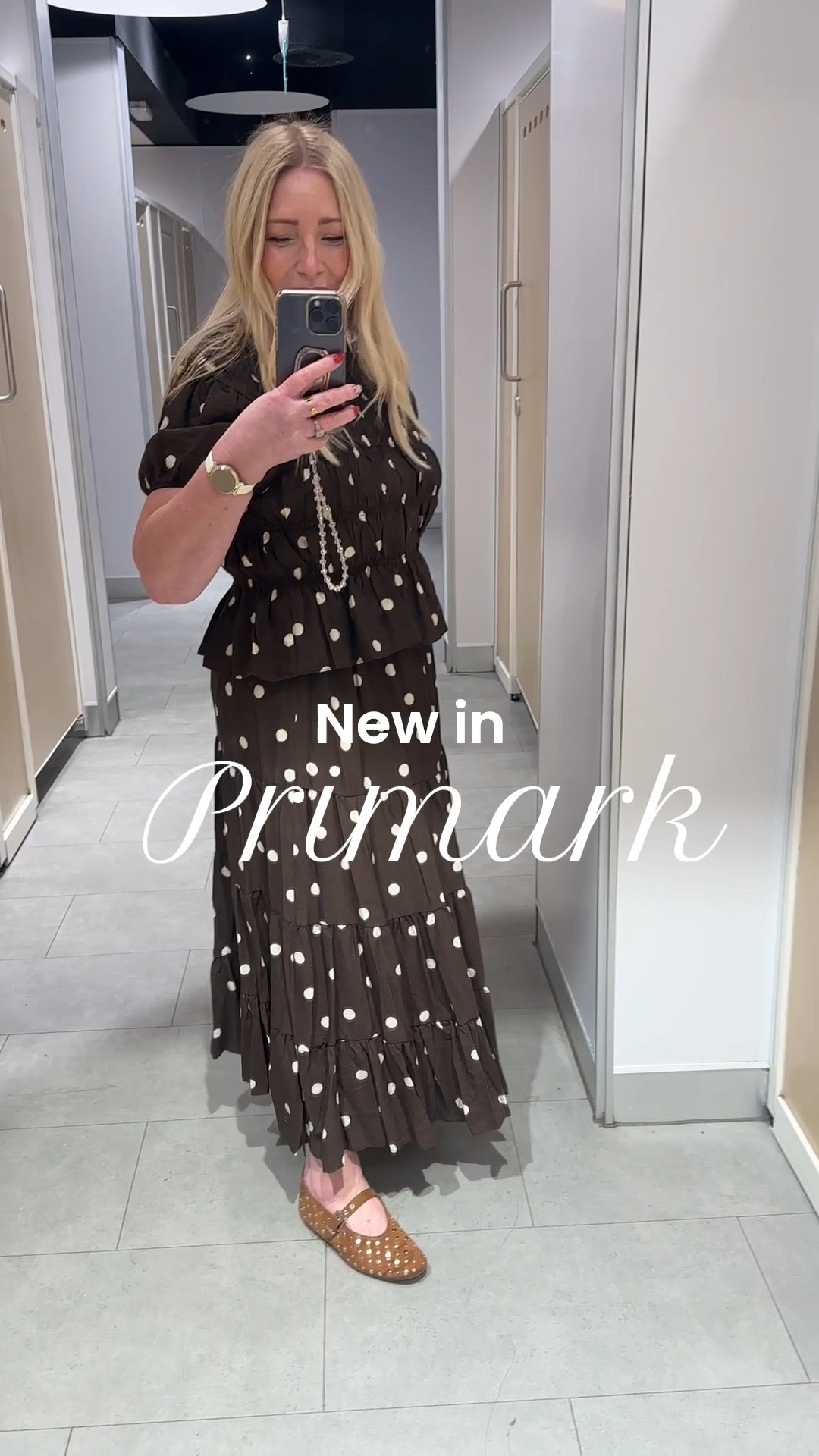 spring outfits 2026

New in at Primark, click the links to shop and collect in store 

Tiered Maxi Skirt
Flowy maxi skirt with 3 tiers and part-elasticated waistband worn with shirred crew neck top 

#polkadots #primark #newin


#LTKspring #LTKuk #LTKmidsize