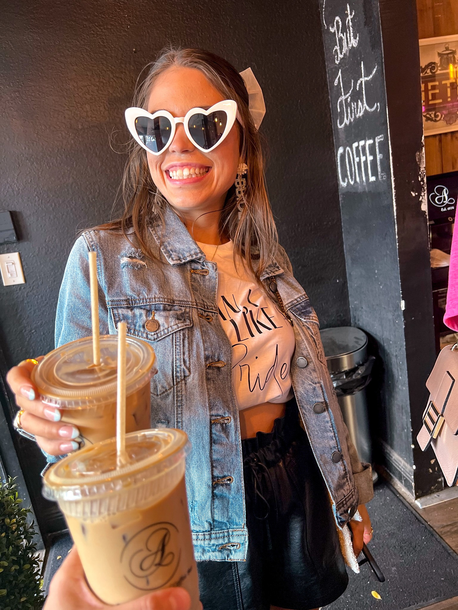 Loving this custom jean jacket & earrings! 💍💕👙 #BACHELORETTE #BRIDETOBE #WEDDING 

#LTKFind #LTKunder50 #LTKsalealert