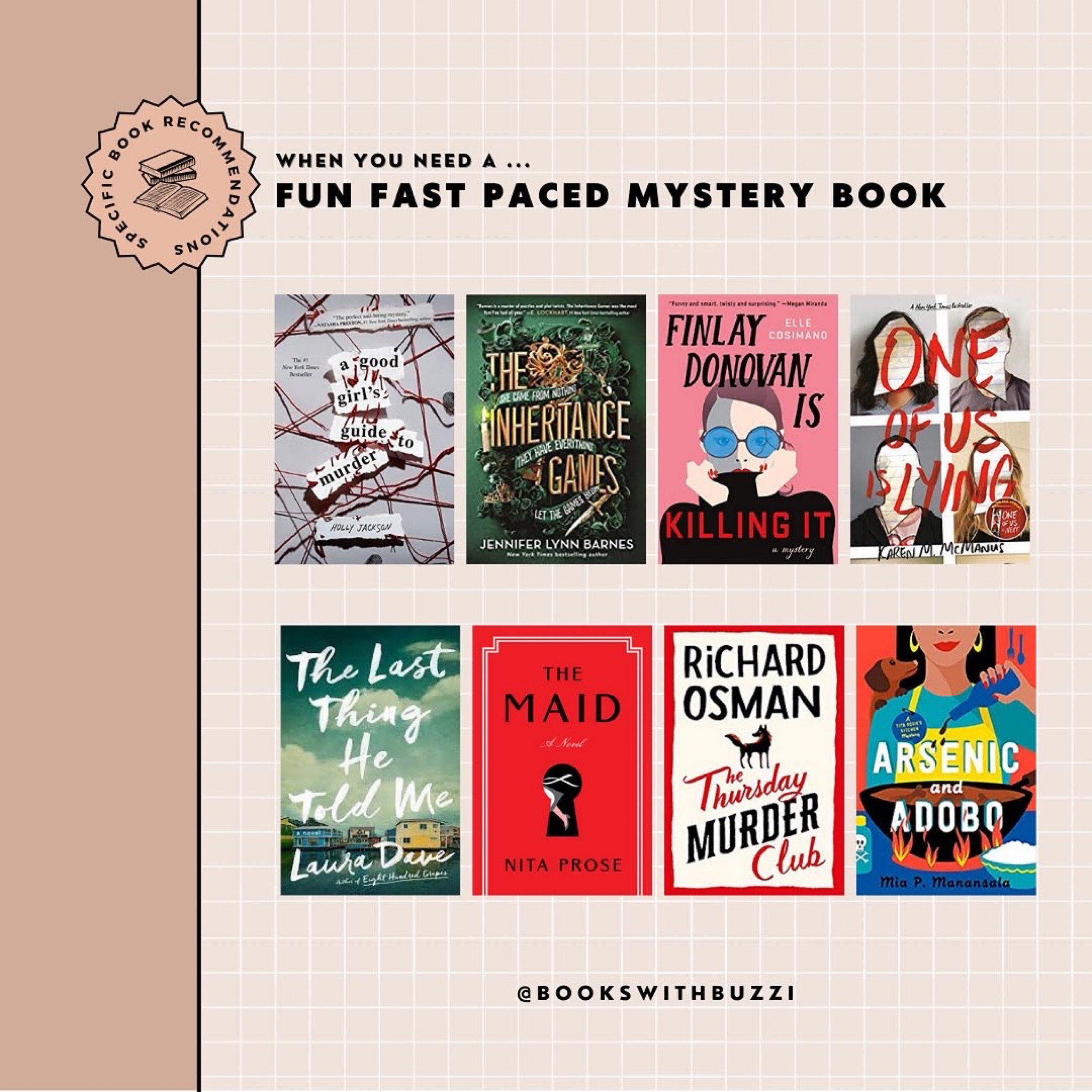 when you need a fun fast paced mystery