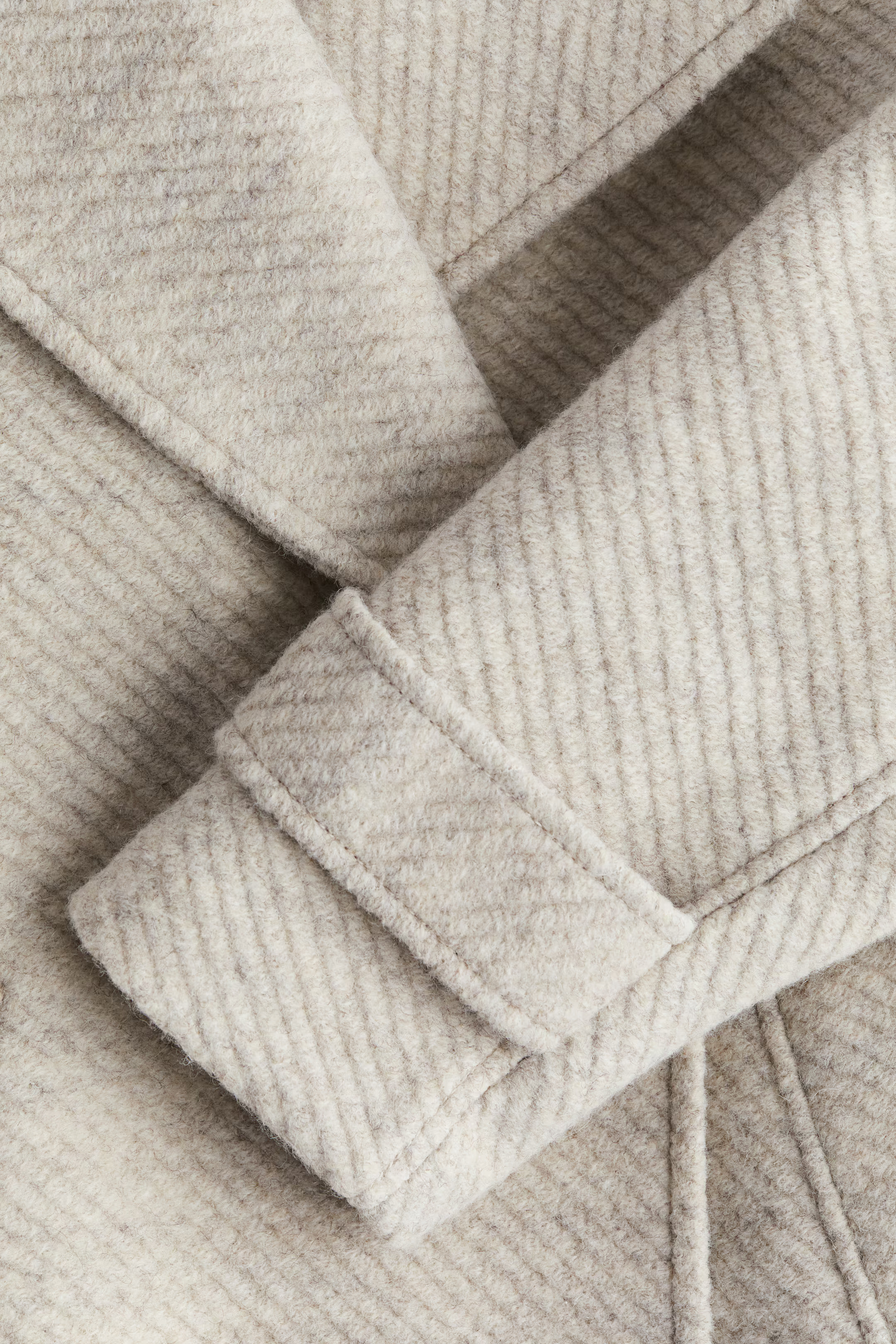 Tie-belt Twill Coat - Light taupe melange - Ladies | H&M US | H&M (US + CA)
