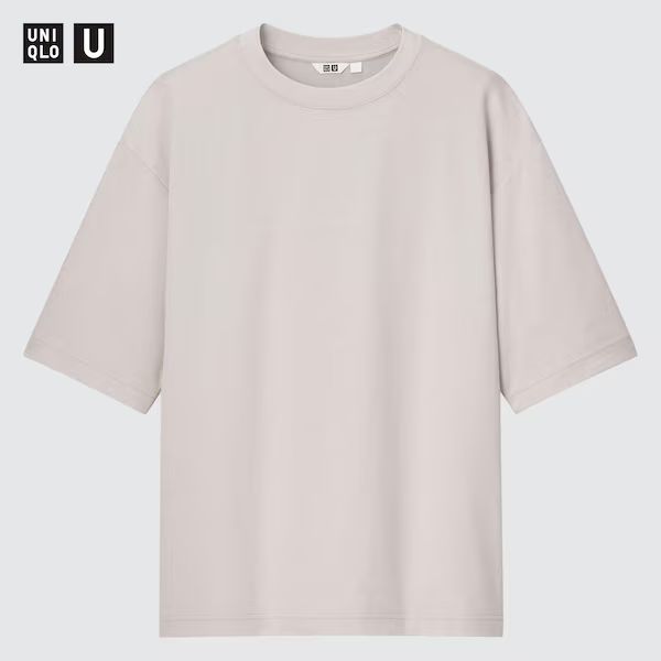 U AIRism Cotton Oversized Crew Neck Half-Sleeve T-Shirt (2020 Edition) | UNIQLO (US)
