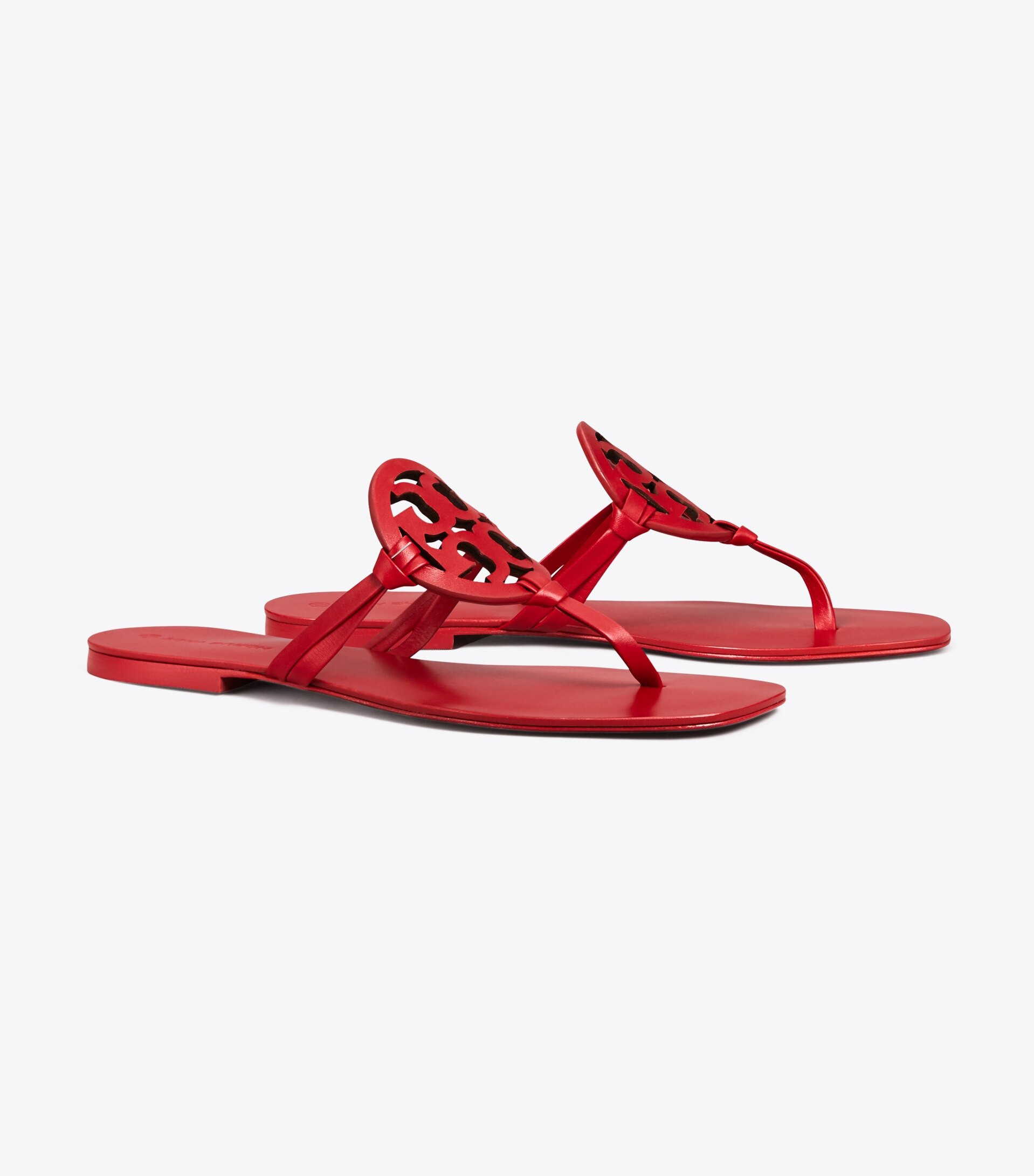 Miller Square-Toe Sandal, Leather | Tory Burch (US)