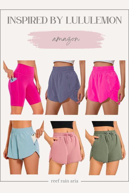 Workout shorts inspired by lululemon. For Amazon products, click the 3 dots in the top right corner and select “Open in system browser” to shop via Amazon app. Thank you for shopping with me!! Have an amazing rest of day and send me a message if you ever need help shopping for something! @reefrainaria on IG and @reefrainaria.shop on TikTok

#LTKfit #LTKFind #LTKunder50