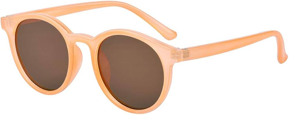 Kelens Vintage Polarized Horn Rimmed Round Circle Sunglasses UV400 Protection | Amazon (US)