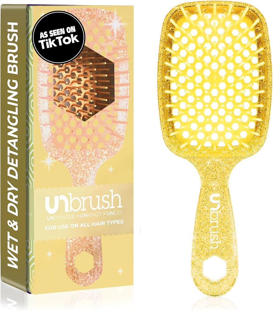 FHI Heat UNbrush Detangling Brush for Pain-Free Brushing on All Wet or Dry Hair Types — Durable... | Amazon (US)