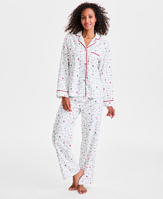 Charter Club Women's 2-Pc. Cotton Flannel Packaged Pajamas Set, Created for Macy's - Macy's | Macy's