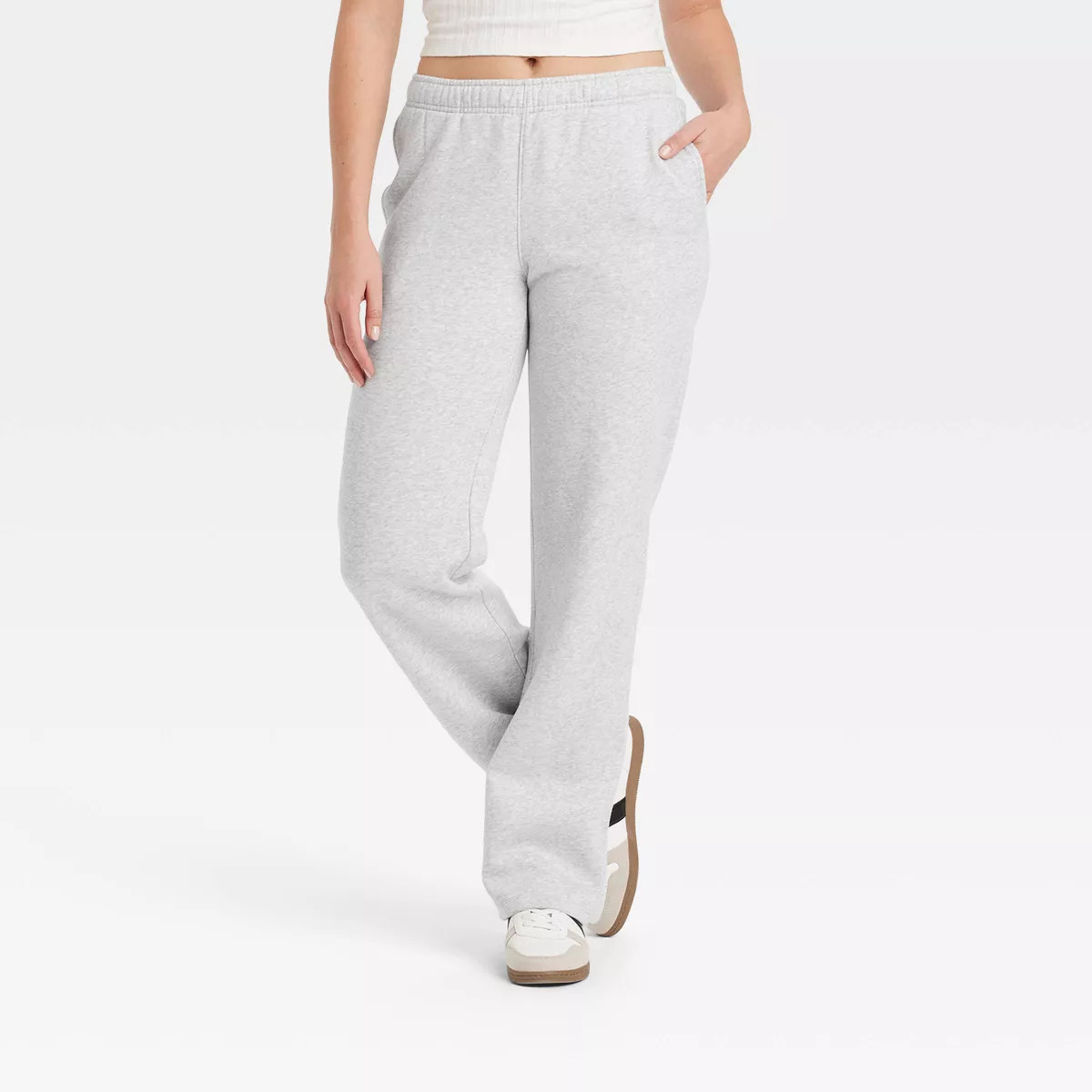 Women's Leisure Studio Mid-Rise Knit Straight Leg Sweatpants - Universal Thread™ | Target