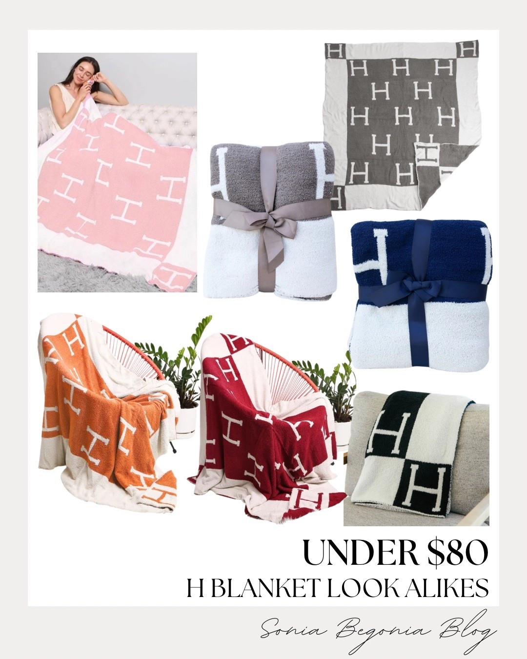 LUXE FOR LESS: H-Blanket Look Alikes Under $80! ☁️

Elevate your home aesthetic with these ultra-cozy and stylish designer-inspired blankets, all for under $80!

I am obsessed with these plush, high-quality "H" motif blankets that bring a touch of luxury to any room without the designer price tag. I love the variety of classic and vibrant colors available, from the timeless charcoal grey and navy blue to a gorgeous soft pink and even a bold, earthy orange. Whether you’re draping one over a neutral armchair or layering it at the foot of your bed, these blankets provide the perfect balance of comfort and sophistication. I finished the look by featuring several chic ways to style them in your home, proving that a polished, high-end feel is totally achievable on a budget!

#HomeDecor
#AmazonHome
#InteriorInspo
#CozyVibes
#HomeRefresh
#DesignerInspired
#LuxeForLess
#BedroomDecor
#LivingRoomGoals
#NeutralHome
#HBlanket
#AmazonFinds
#LTKHome
#GiftIdeas
#StylingInspo


#LTKHome