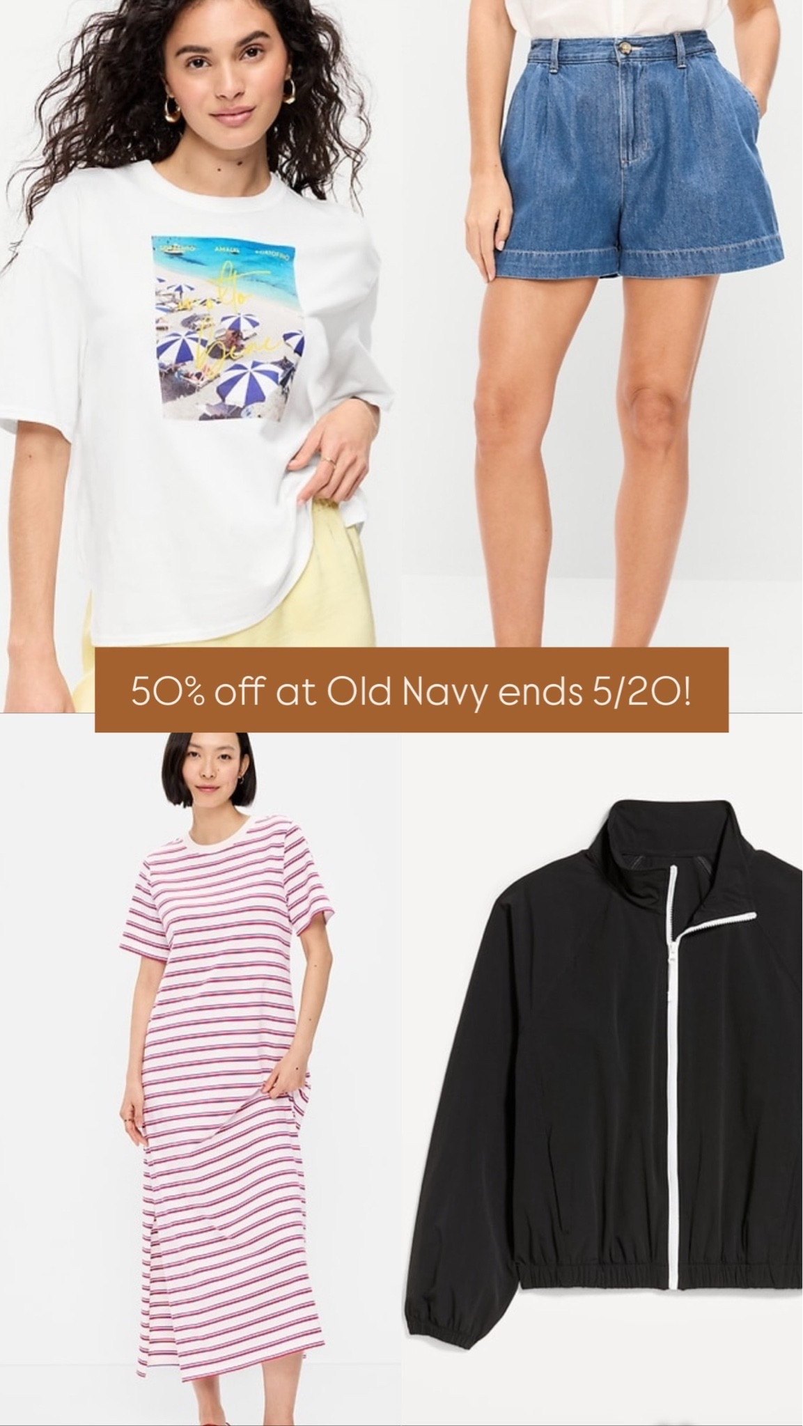 50% off at Old Navy through 5/20

#LTKSaleAlert