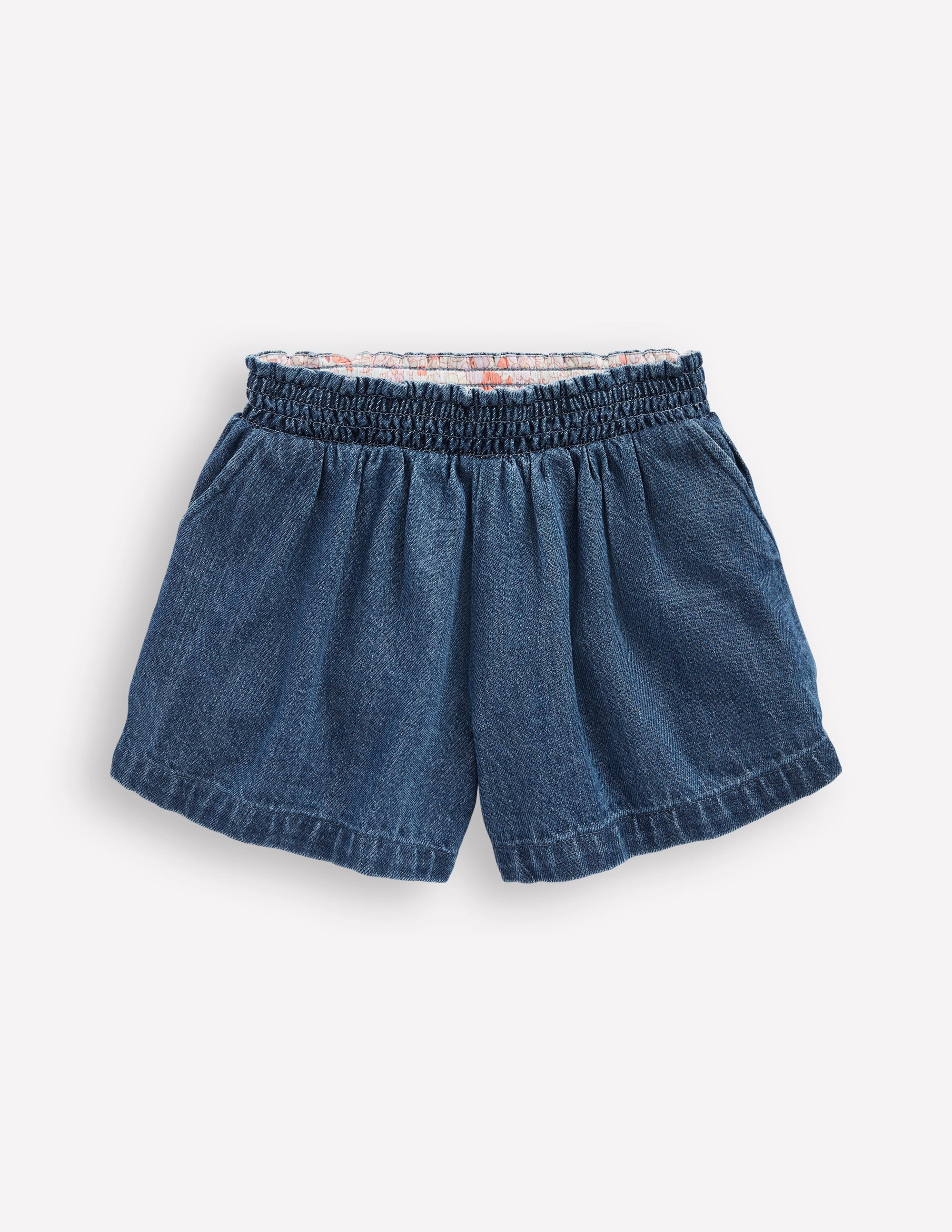 Pull-On Shorts-Mid Vintage Blue | Boden (US)