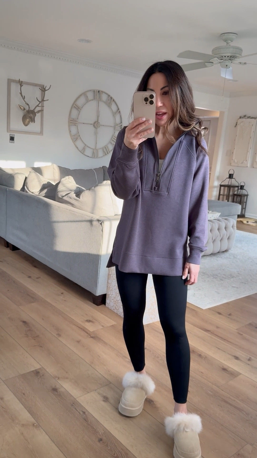 Spanx sale. Small tunic sweatshirt, legging, small, Uggs size up.

#LTKSaleAlert #LTKFindsUnder100 #LTKOver40