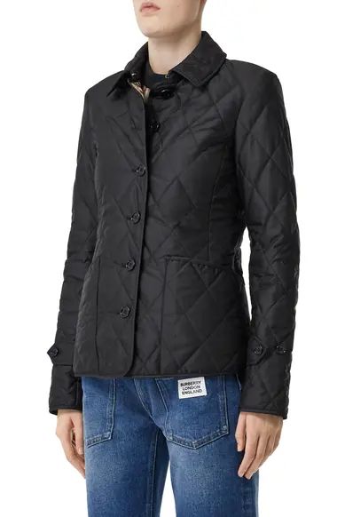 Burberry Fernleigh Thermoregulated Diamond Quilted Jacket | Nordstrom | Nordstrom