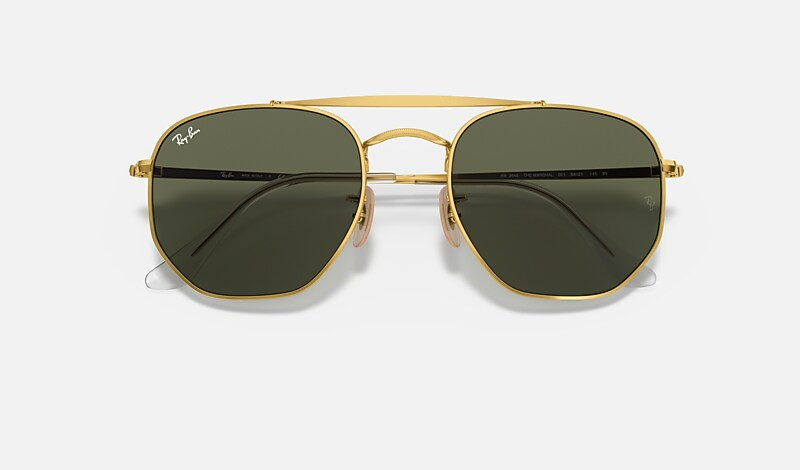 Lenses:    Green Classic G-15   +   Frame:  Gold | Ray-Ban (US)