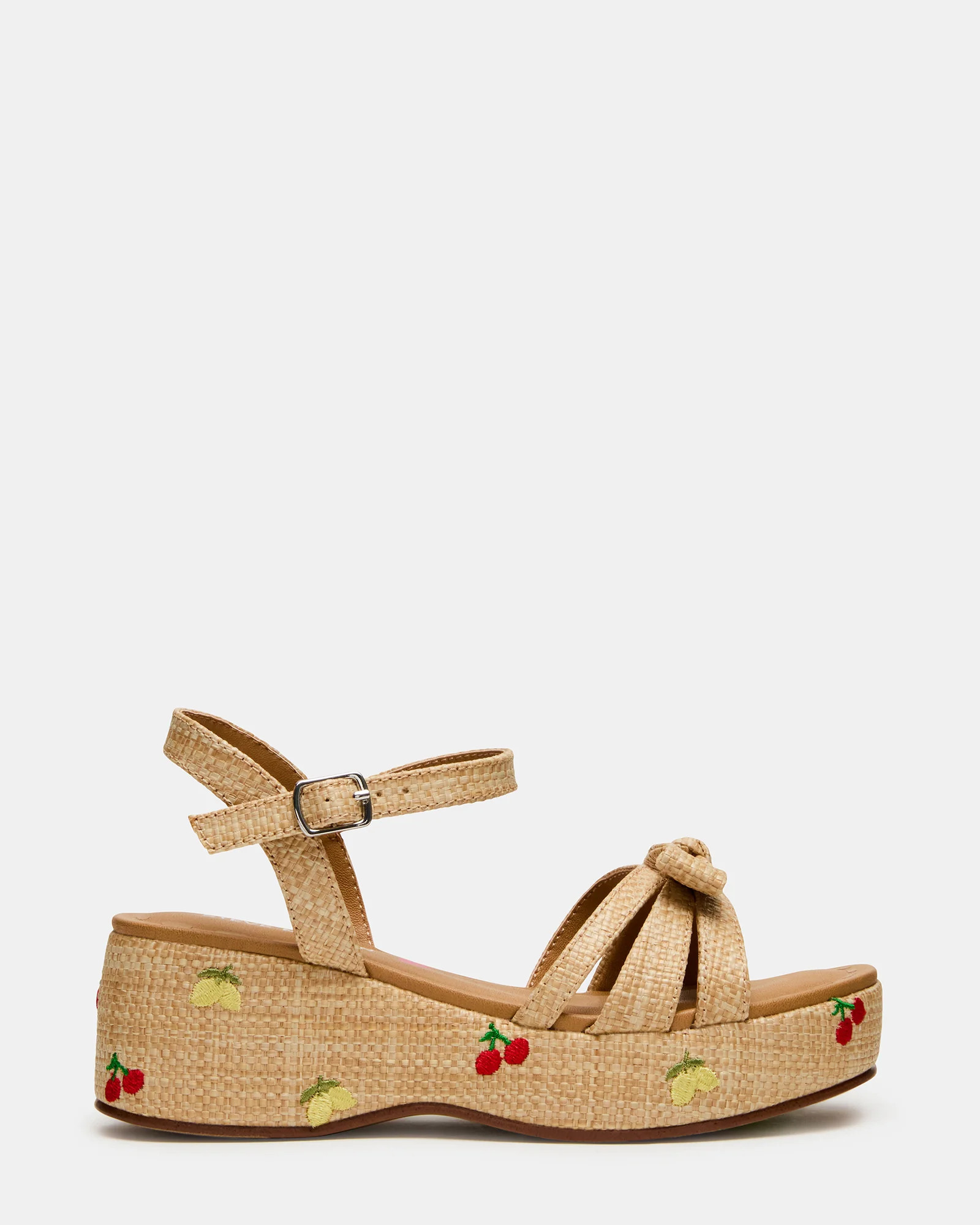 Steve Madden Kids' Magenta Sandals - Natural Multi - Size 4 - Synthetic | Steve Madden (US)