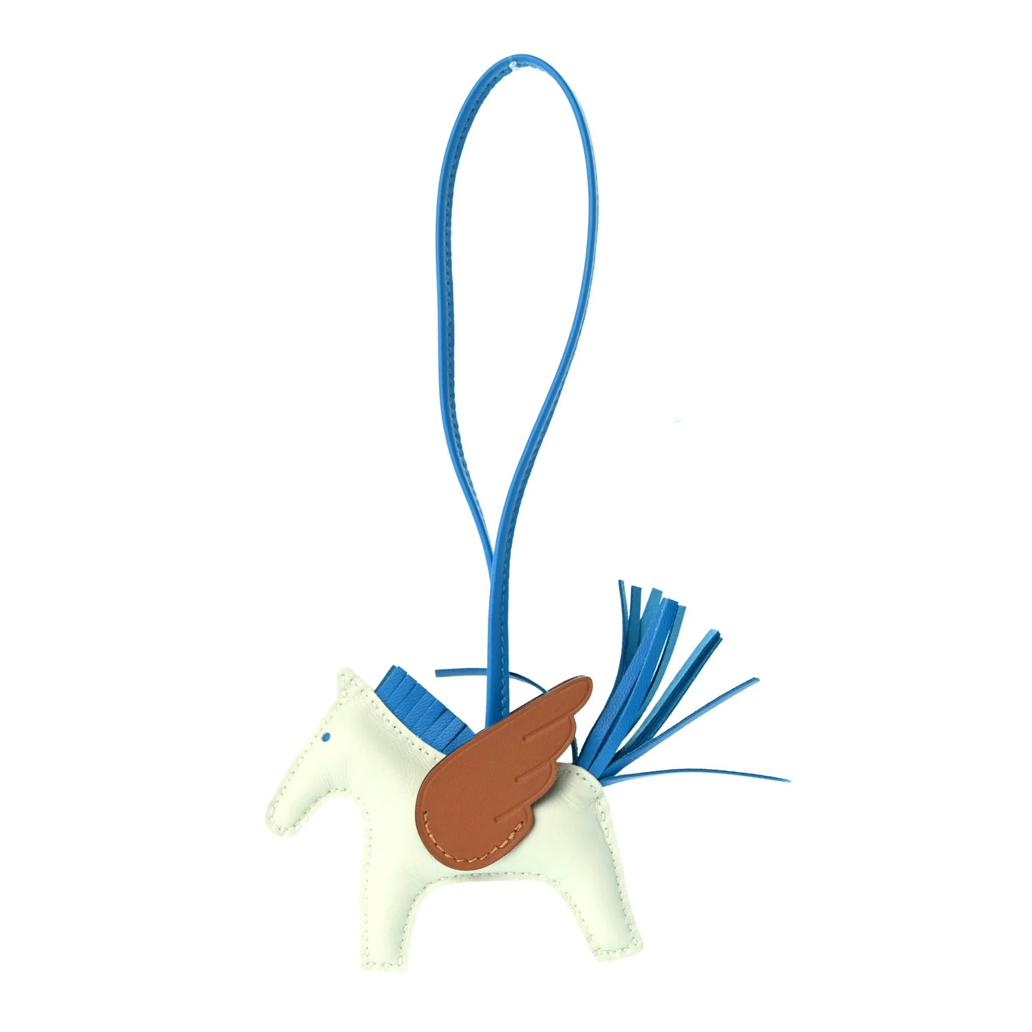 Milo Lambskin Grigri Rodeo Pegase Horse Bag Charm PM Vert Fizz Bleu Zanzibar Gold | FASHIONPHILE (US)