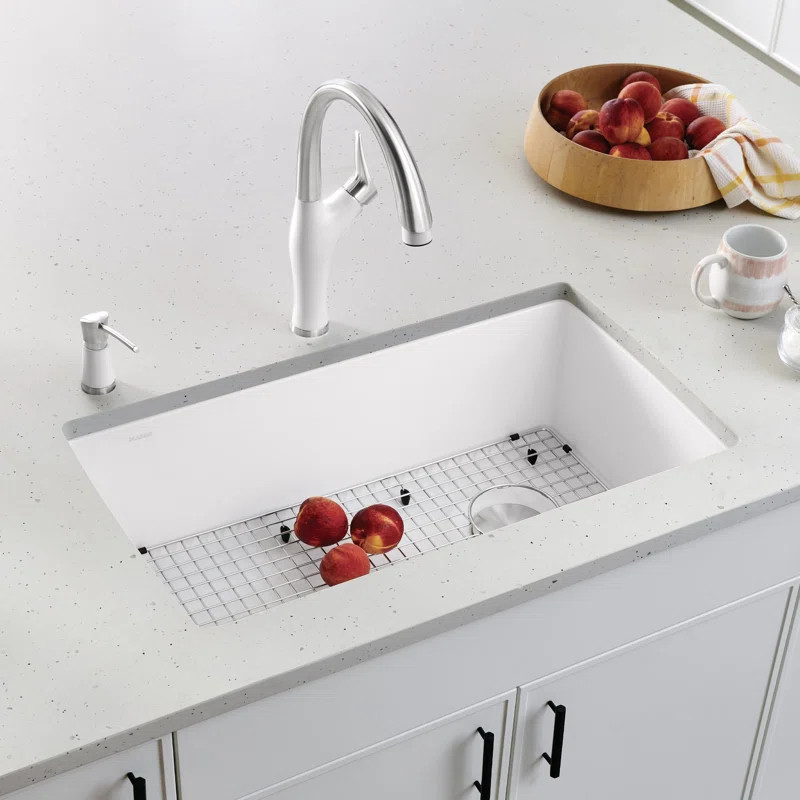 Diamond SILGRANIT 33.5" L x 18.5" W Super Single Undermount Kitchen Sink | Wayfair North America