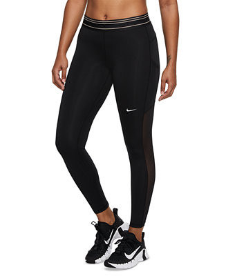 Nike Women's Pro Dri-FIT Mesh-Pocket Full Leggings & Reviews - Pants & Capris - Women - Macy's | Macys (US)