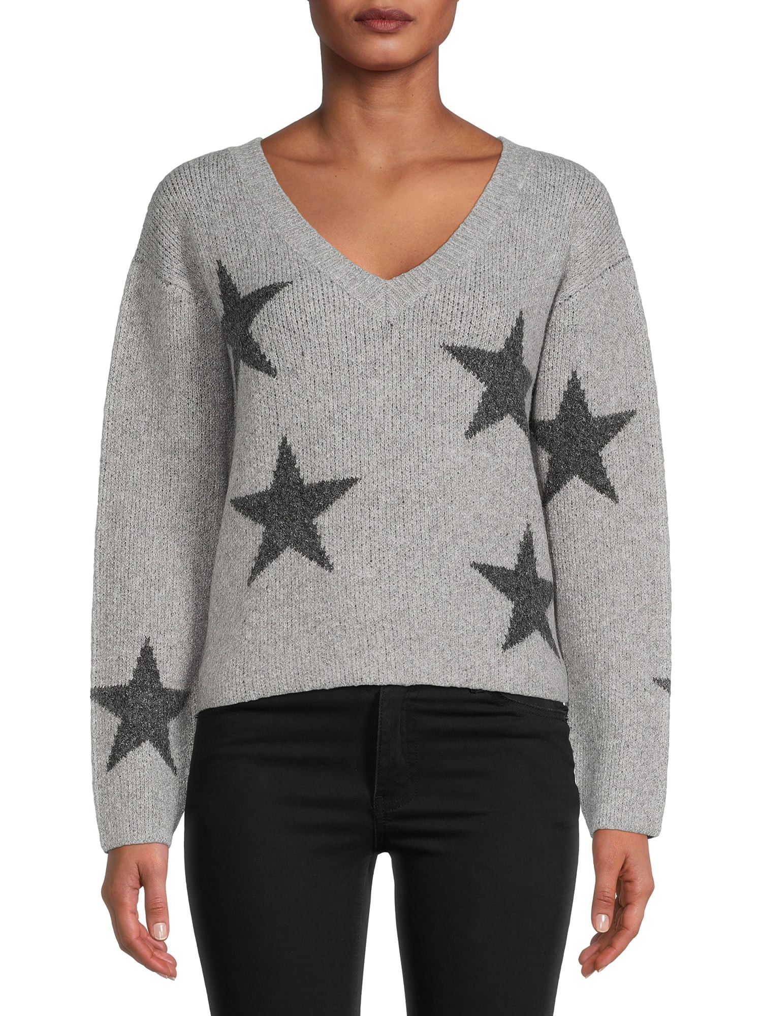 No Boundaries Juniors' Pullover Star Sweater | Walmart (US)