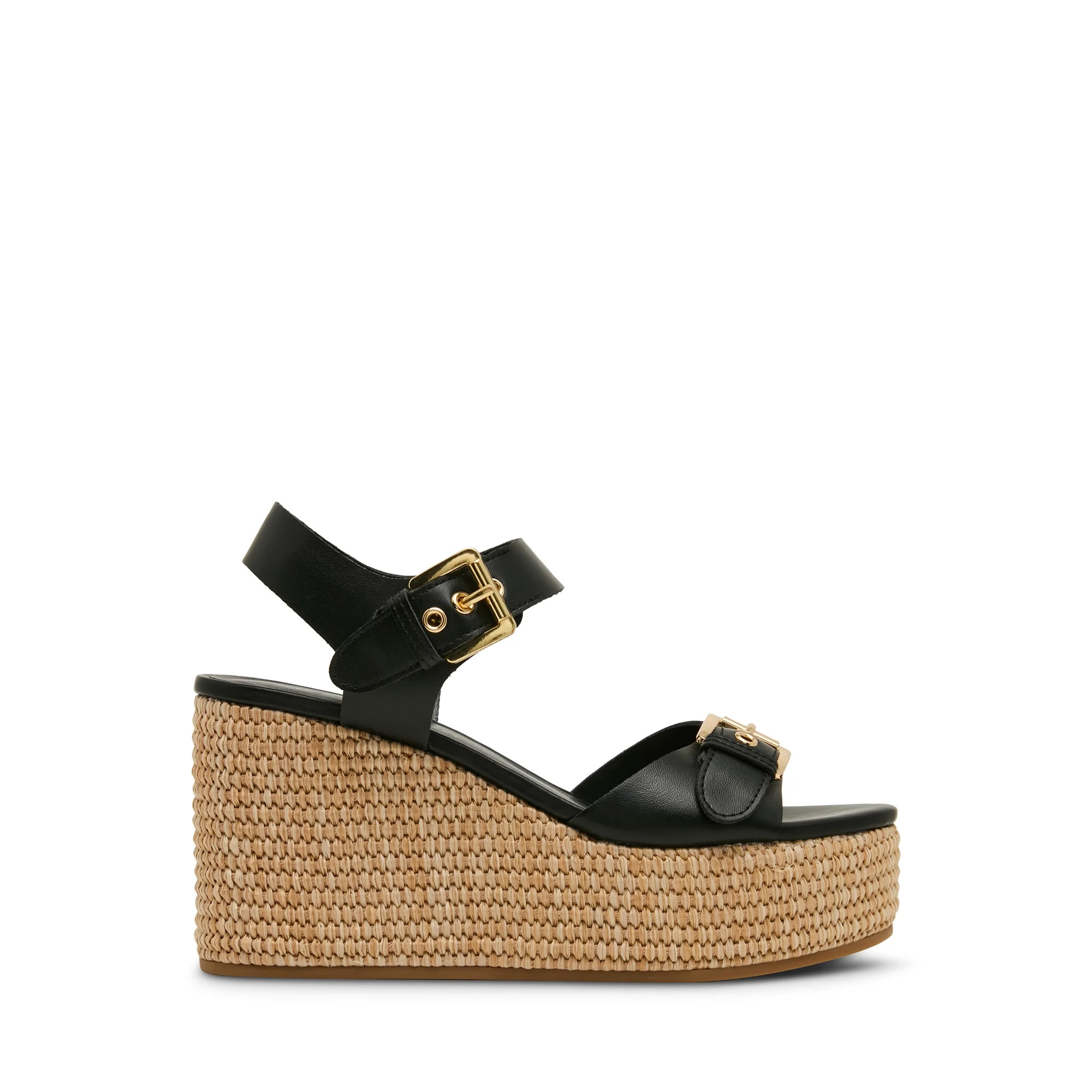Madden Girl Women's Cooperr Wedge Sandal with Buckle Strap | Walmart (US)