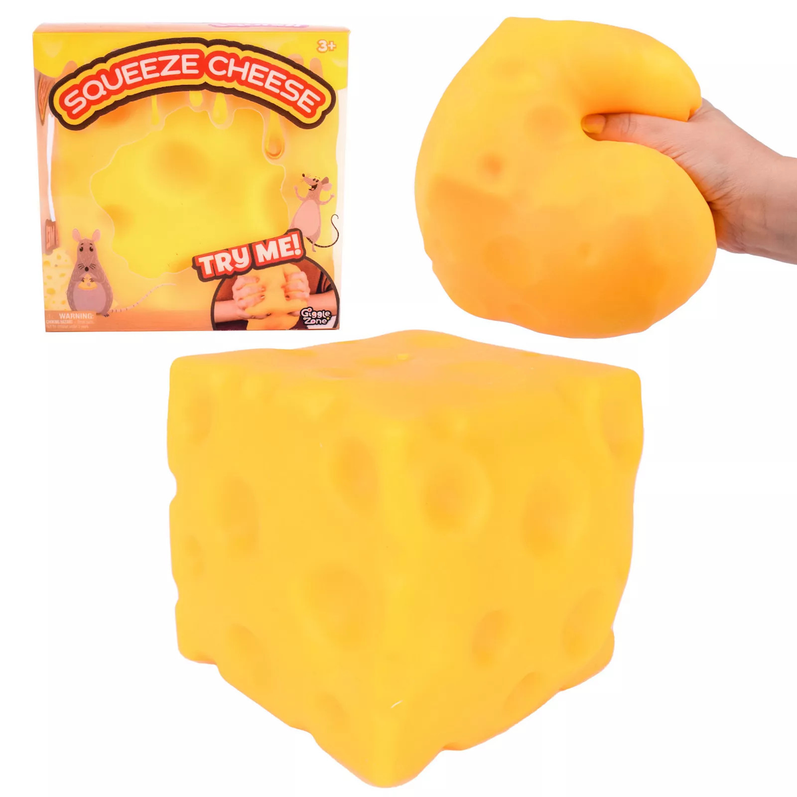 Giggle Zone Squeeze Cheese Squishy Cheese Block, Multi | Kohl's
