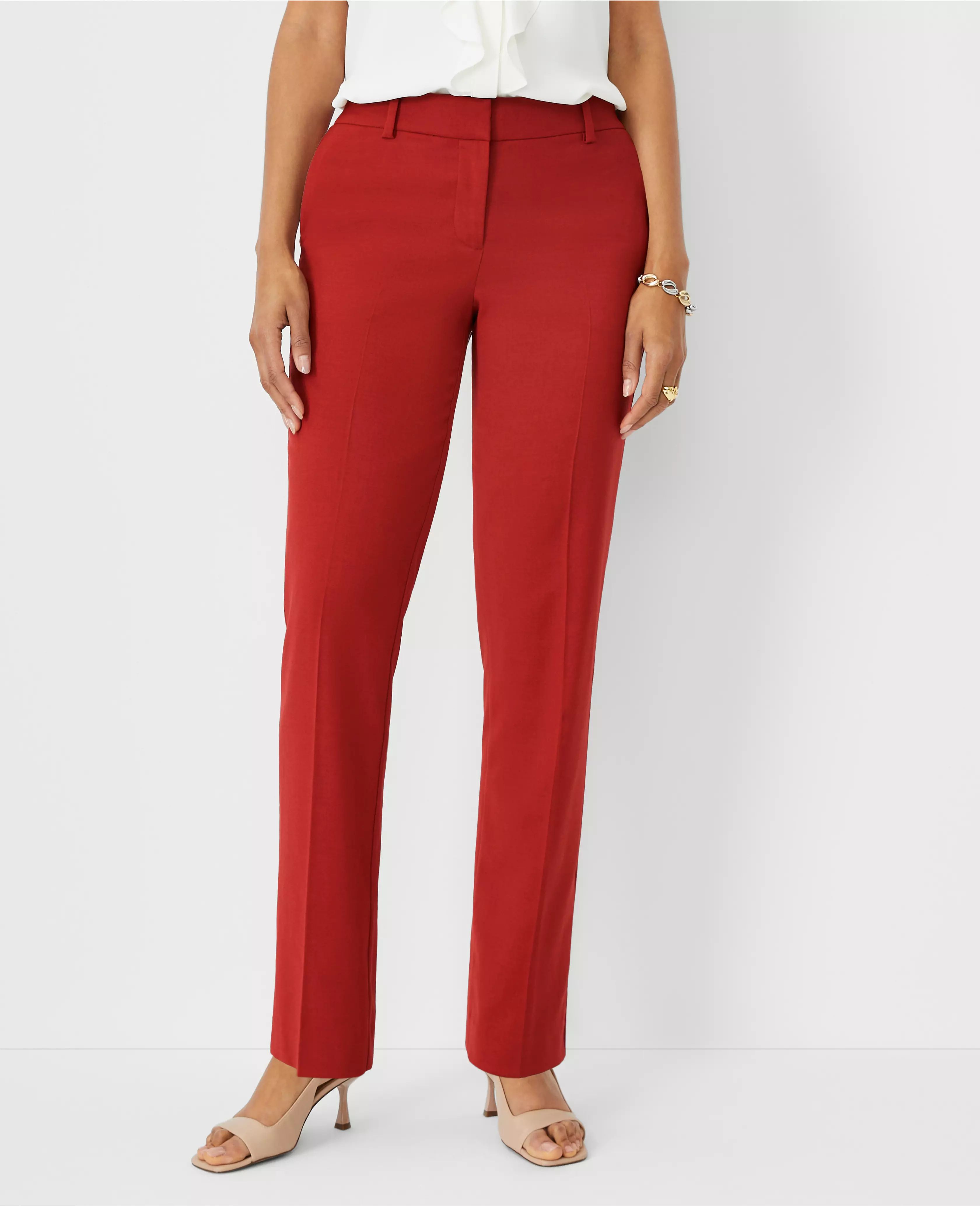 The Petite Straight Pant in Lightweight Weave - Curvy Fit | Ann Taylor (US)