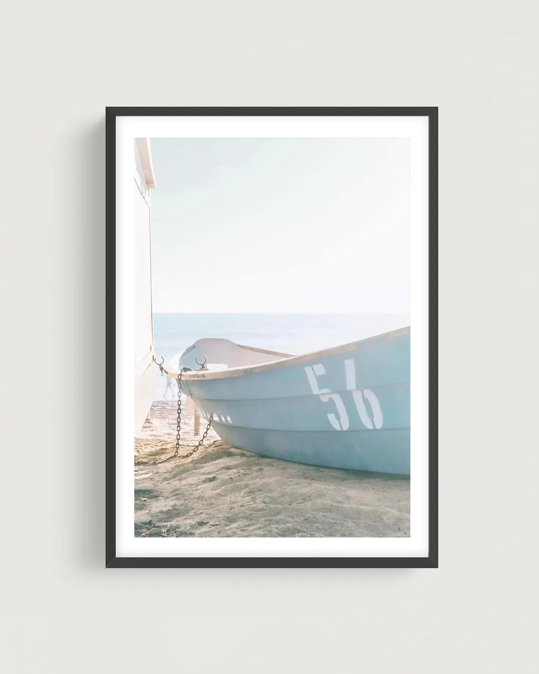 Blue Boat Photography Print - San Clemente Beach Coastal Wall Art - Etsy | Etsy (US)