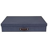 Bigso Sverker Canvas Fiberboard Legal and Art Storage Box | Scrapbook Storage Box for Loose Paper... | Amazon (US)