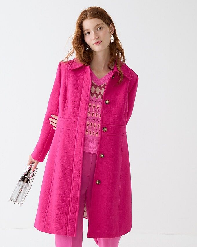 New lady day topcoat in Italian double-cloth wool | J.Crew US