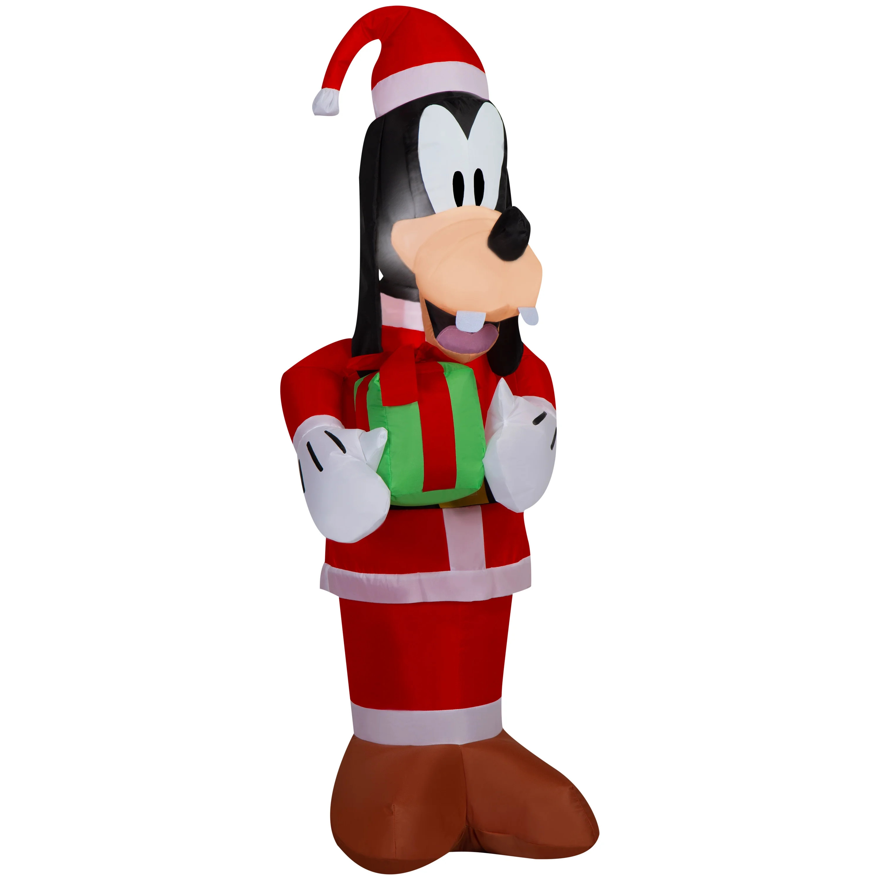 Gemmy Christmas Inflatable Goofy in Santa Suit, 4 ft Tall, Multi | Walmart (US)