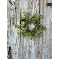 Holiday Pine Candle Wreath With Short Needle Stems & Mini Cones, Christmas Wreath, Winter | Etsy (US)