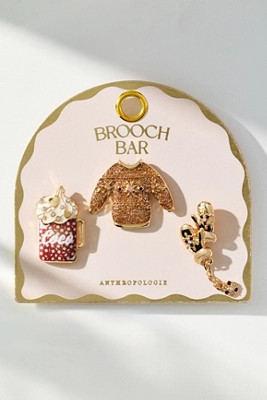 Festive Nutcracker Ballet Brooches, Set of 3 | Anthropologie (US)