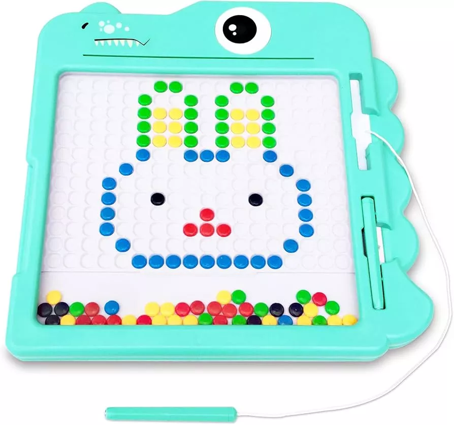 Biticolor Magnetic Drawing Board for Kids Magnetic Dot Art Doodle