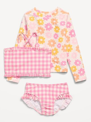 Printed Rashguard and Bikini Swim Set for Toddler Girls | Old Navy (US)