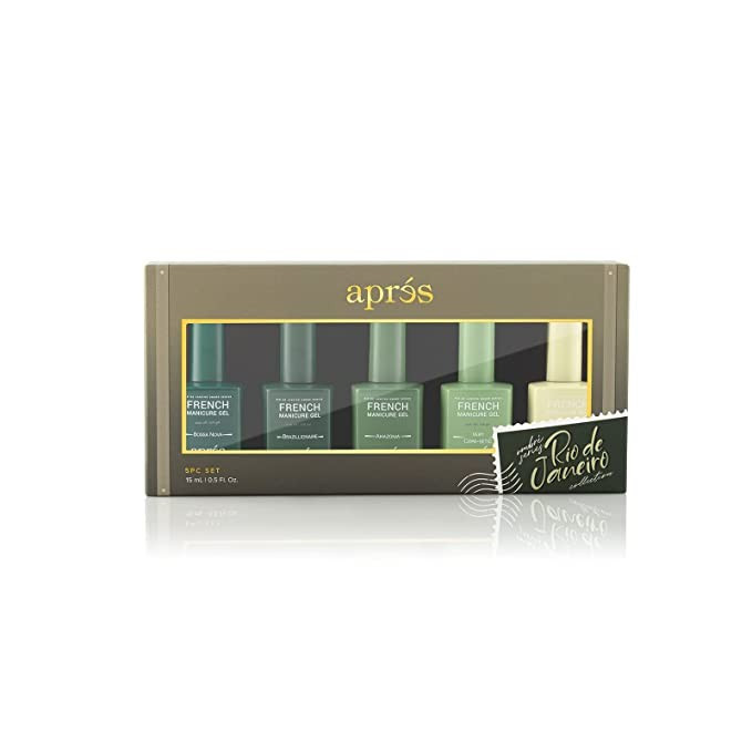 Amazon.com : Apres Nail French Manicure Set | Includes 5 Ombre Color | Each Bottle 15ml / 0.5 Fl ... | Amazon (US)