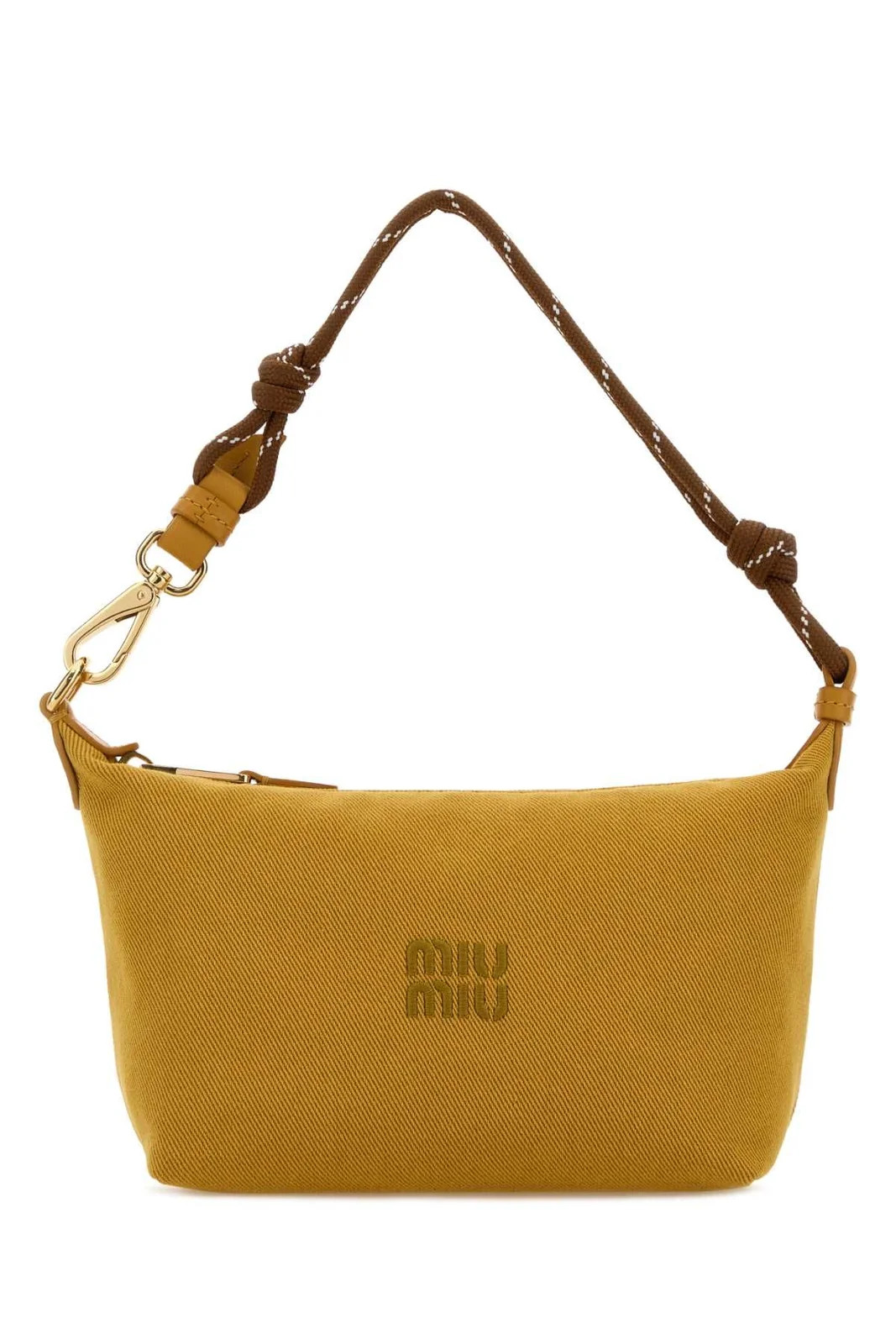 Miu Miu Gabardine Zipped Shoulder Bag | Cettire Global