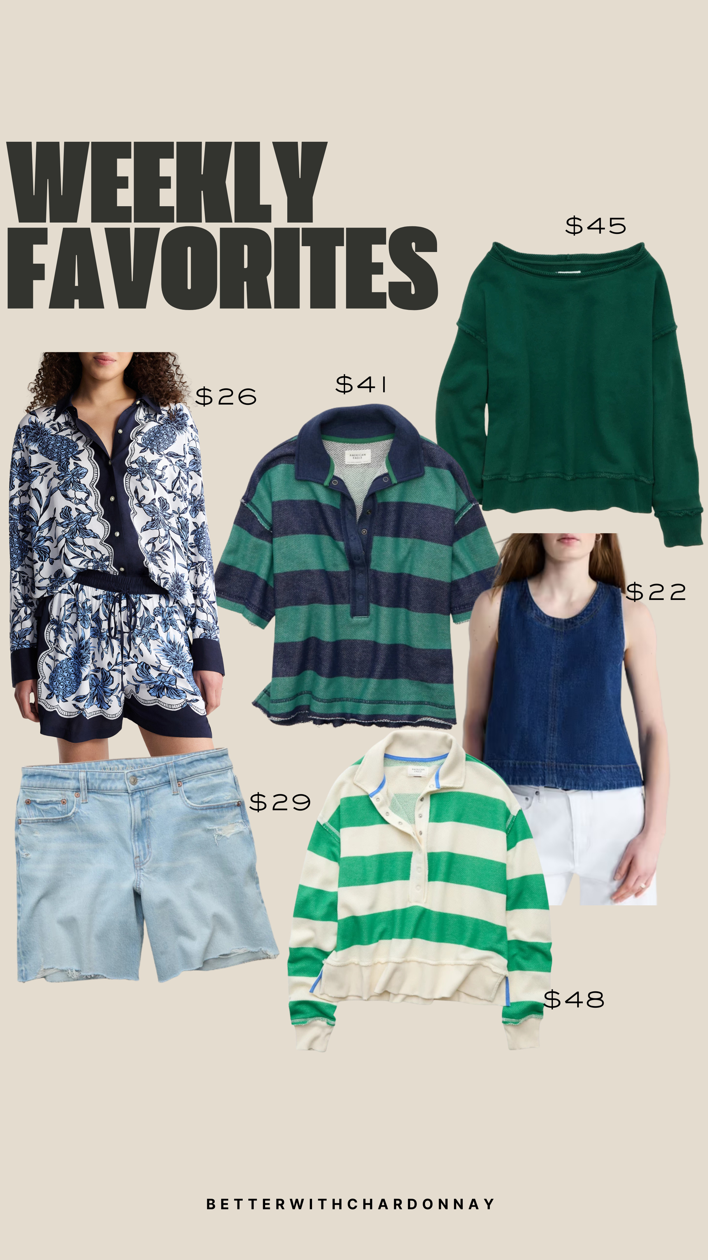 Weekly favorites!

midsize style, denim shorts, striped tops, summer style 

 #LTKSeasonal #LTKMidsize