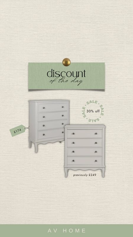 Gorgeous chest of drawers, 30% off!

#LTKeurope #LTKFind