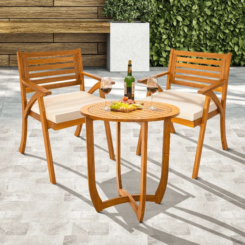Sauvage 2-Person Patio Dining Set with Cushions: Heavy Duty and Easy Assembly | Wayfair North America