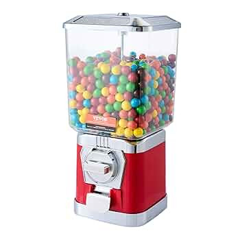 VEVOR Gumball Machine for Kids, 17" H Home Candy Vending Machine, PC Gumball Dispenser, Bubble Gu... | Amazon (US)