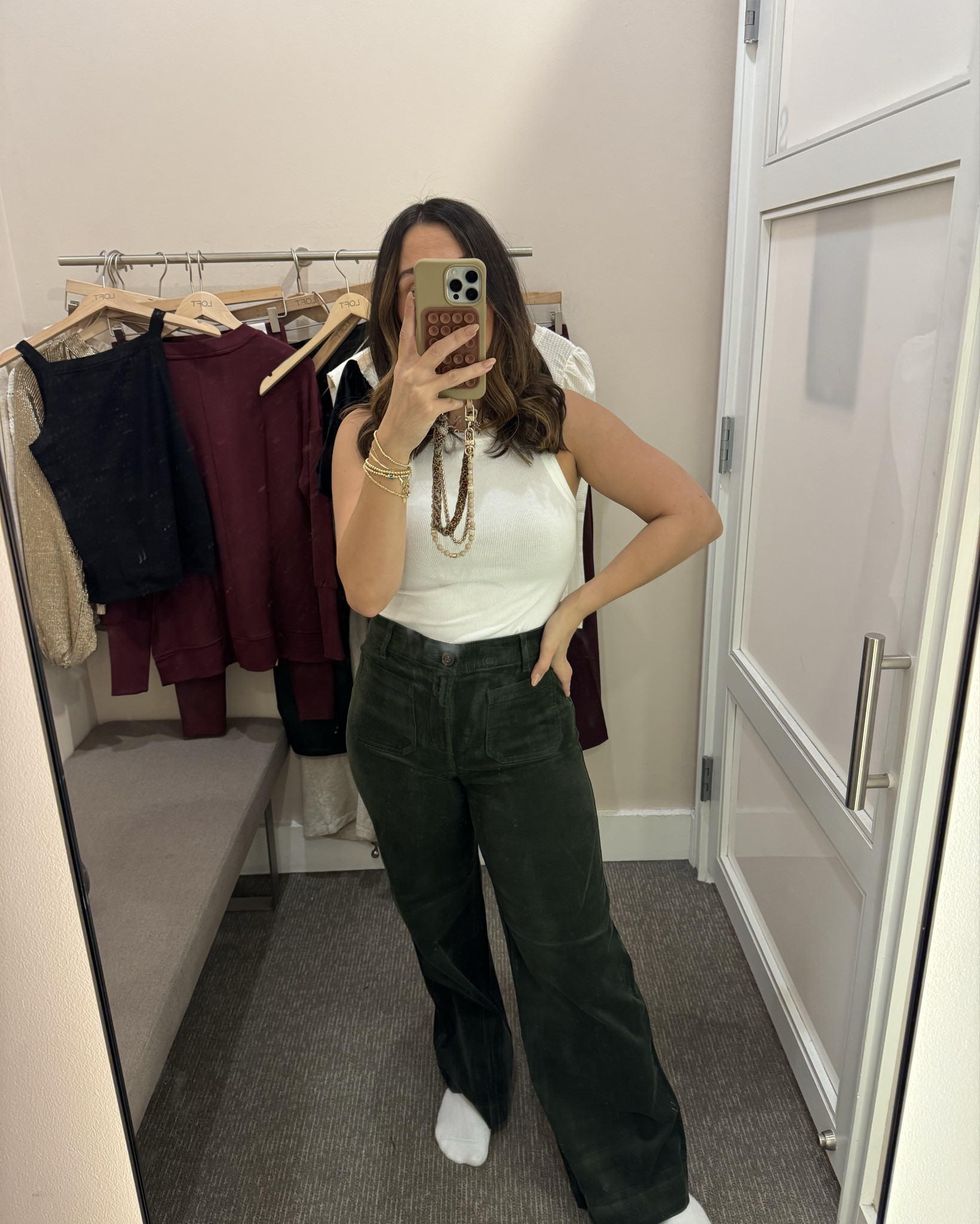 Size medium tank (need to order a small bc they didn’t have!) and size 6 pants but sized down to a 4! They’re so cute but I wanted the brown and they didn’t have in store! 

#LTKFindsUnder100 #LTKCyberWeek #LTKSaleAlert