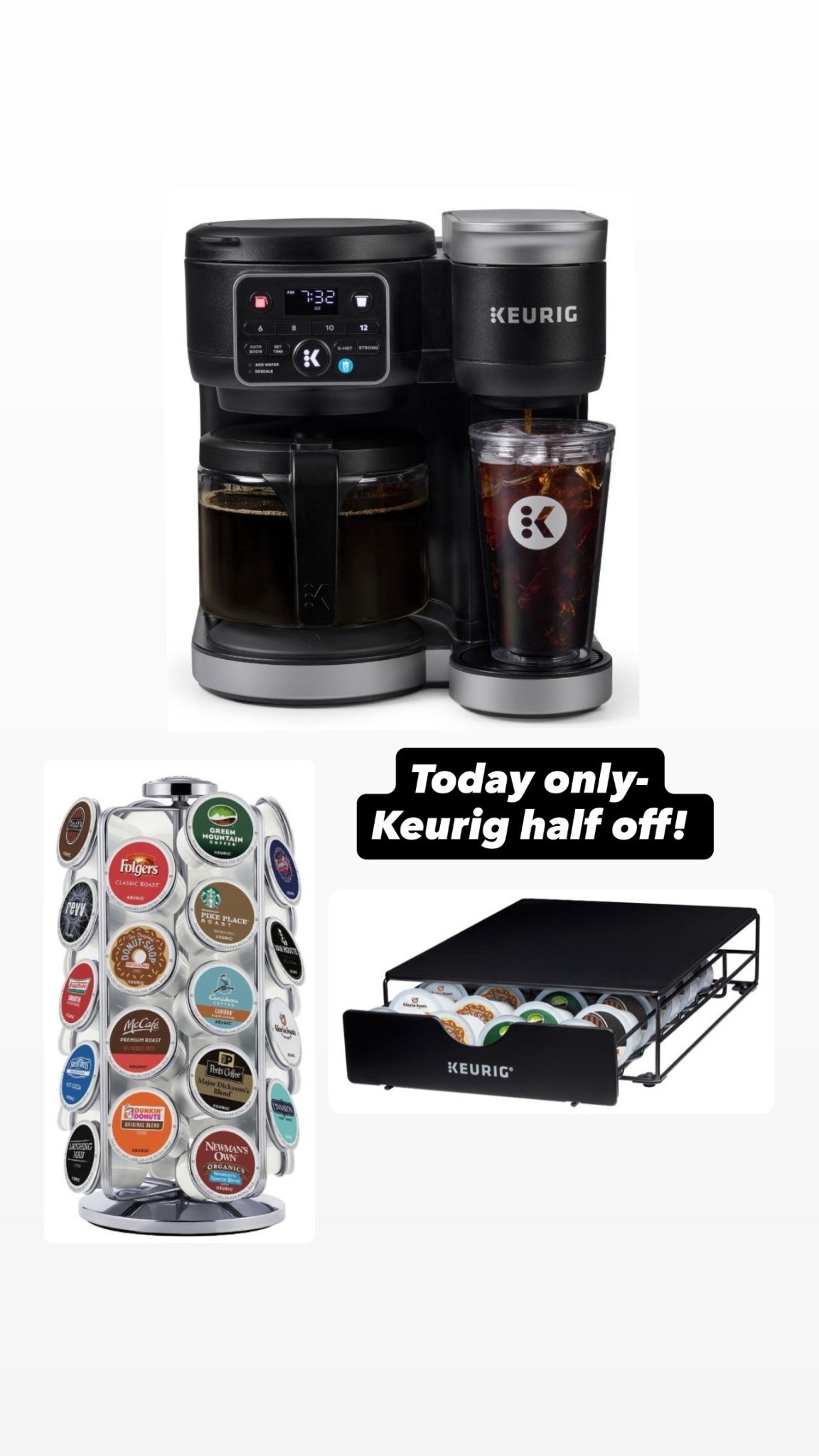 Hurry-today only #target and #keurig half off. #coffeemaker #espressomachine 

#LTKHome #LTKfoodie #LTKSaleAlert
