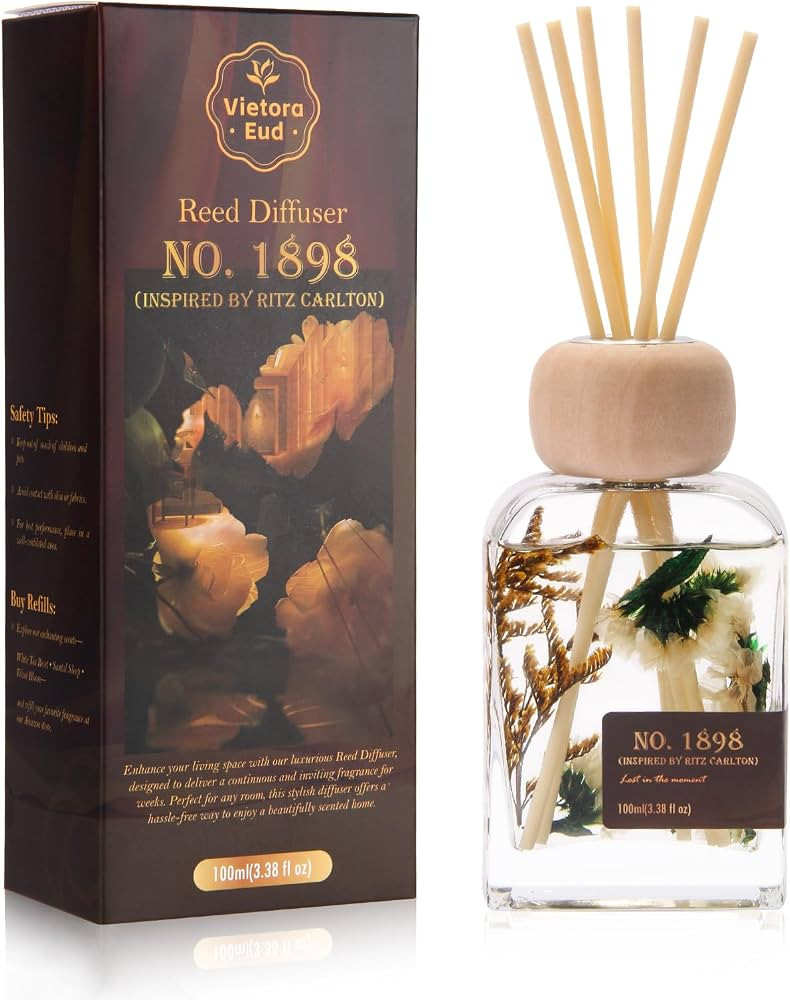 Luxury Hotel Scent Reed Diffuser 100ml (3.38oz) | No.1898 Hotel Collection Diffuser Oil Inspired ... | Amazon (US)
