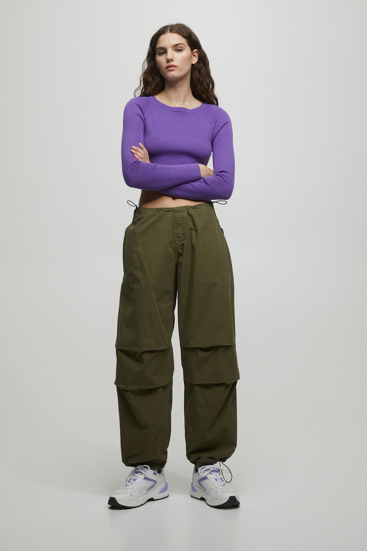 Loose-fit parachute pants | PULL and BEAR UK