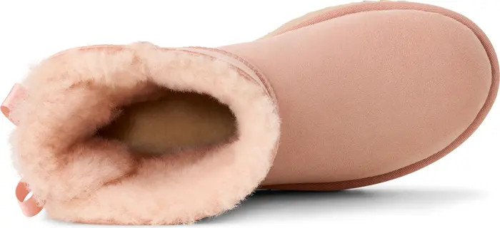 Mini Bailey Bow II Genuine Shearling Bootie (Women) | Nordstrom