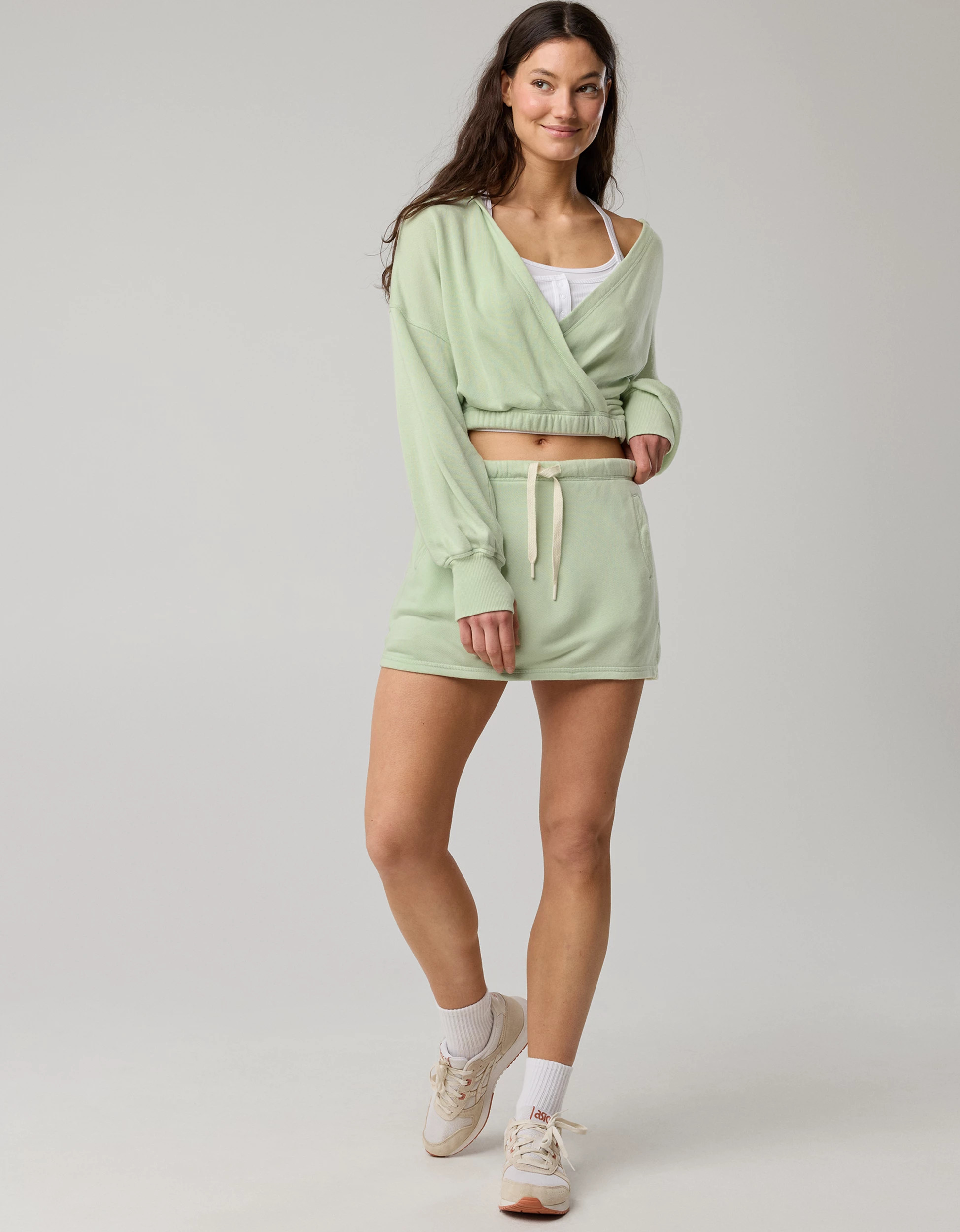 OFFLINE By Aerie Keep It 100 Terry Mini Skirt | Aerie