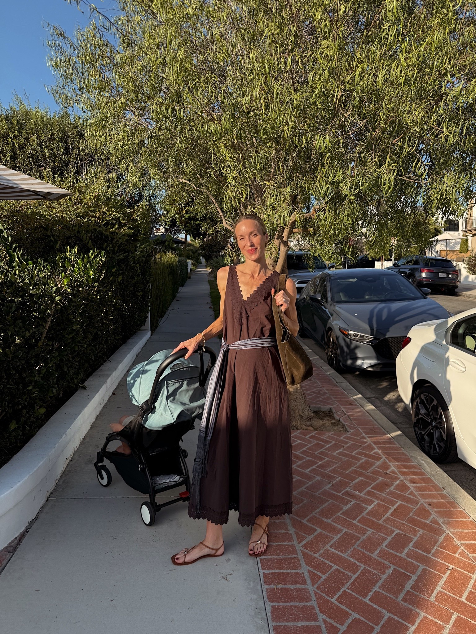 Size XS/2 brown cotton dress (has pockets!), sandals TTS. Bag borrowed (similar under $200 linked). Linked more chocolate dresses I love!

#LTKootd #LTKmomlife #LTKSeasonal
