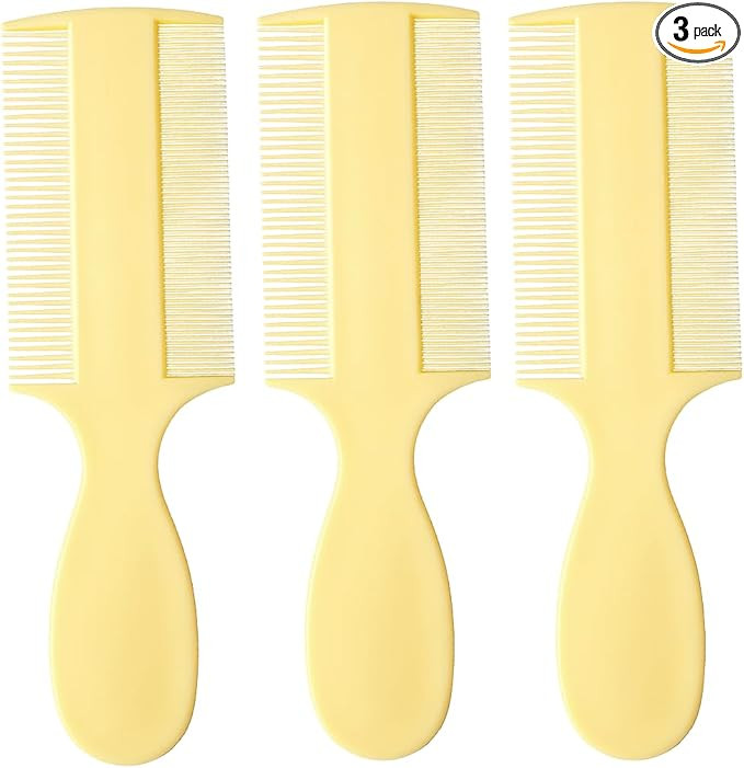 Vakly Fine Tooth Comb (3 Pack) – Double-Sided Baby Comb with Handle, Extra Fine Lice & Dandruff... | Amazon (US)