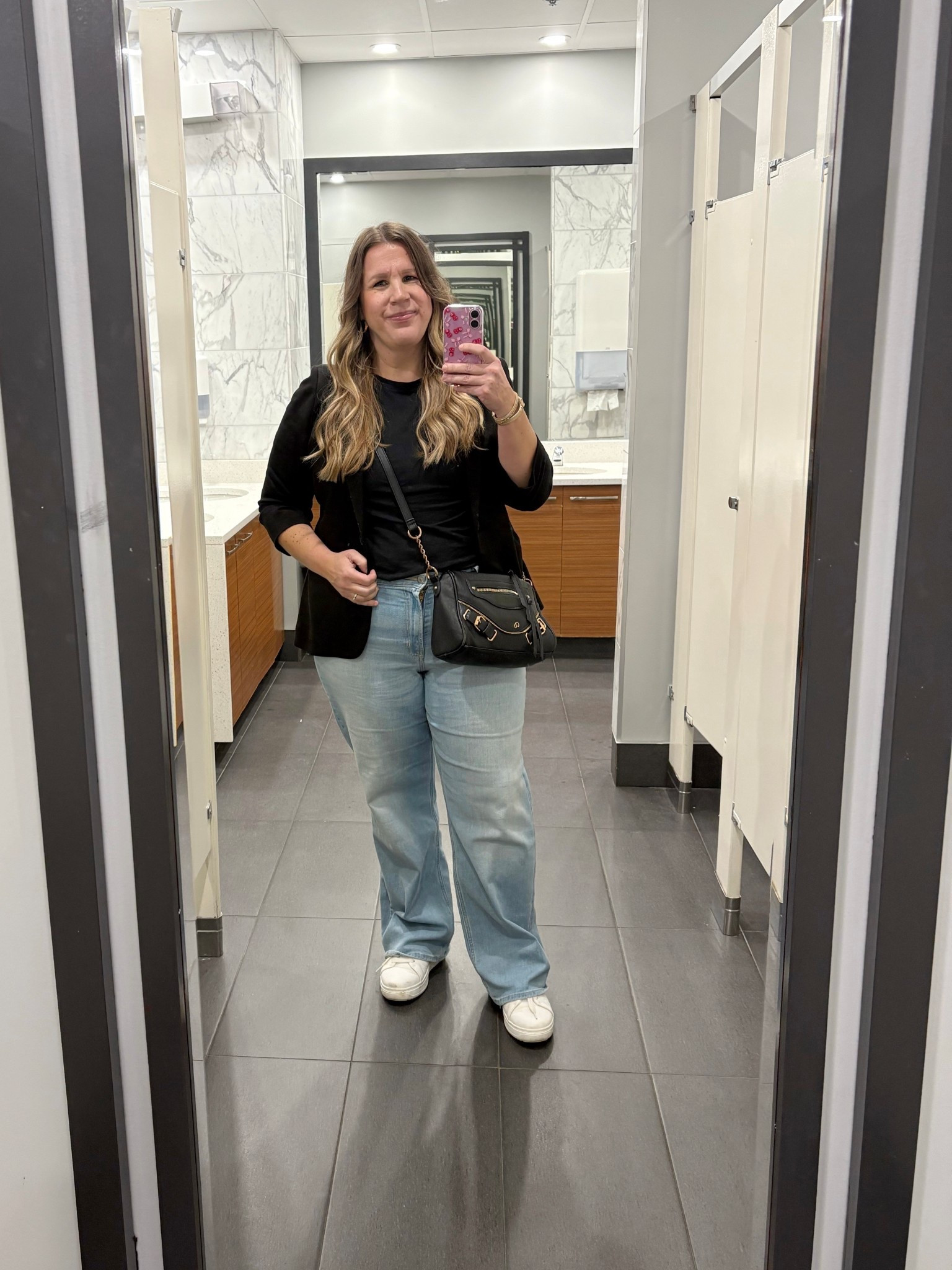 Sunday outfit of the day. 

Jeans
Denim
Black blazer
Basic tshirt
Hoop earrings
Old Navy jeans
White sneakers


#LTKworkwear #LTKcurves #LTKmidsize