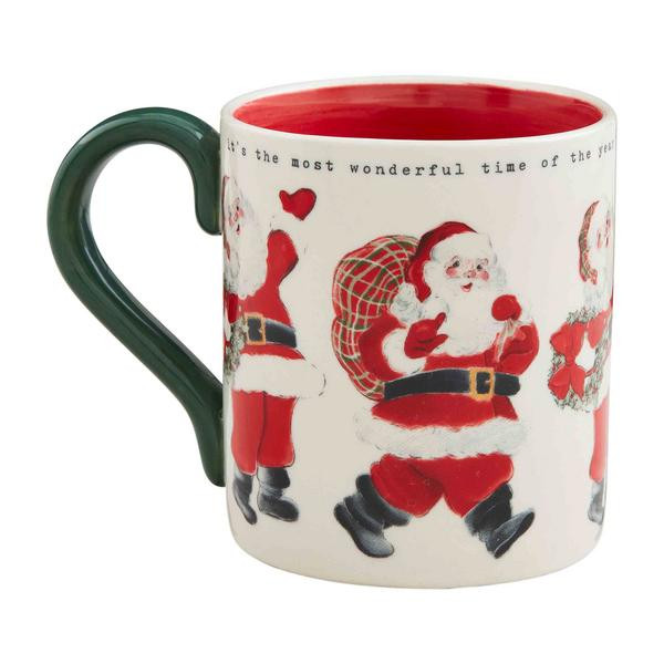 Vintage santa mug | Mud Pie